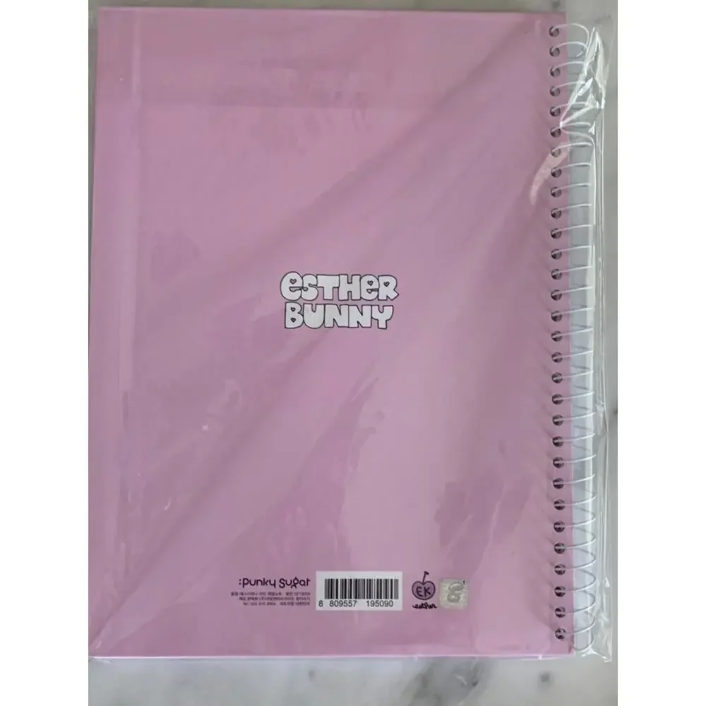 NIP Esther Bunny Lavender Hard Cover Spiral Notebook